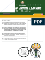 Setting Up Virtual Learning Checklist