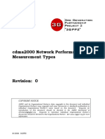 Cdma2000 Network Performance Measurement Types: 3GPP2 S.S0093-0 v2.0