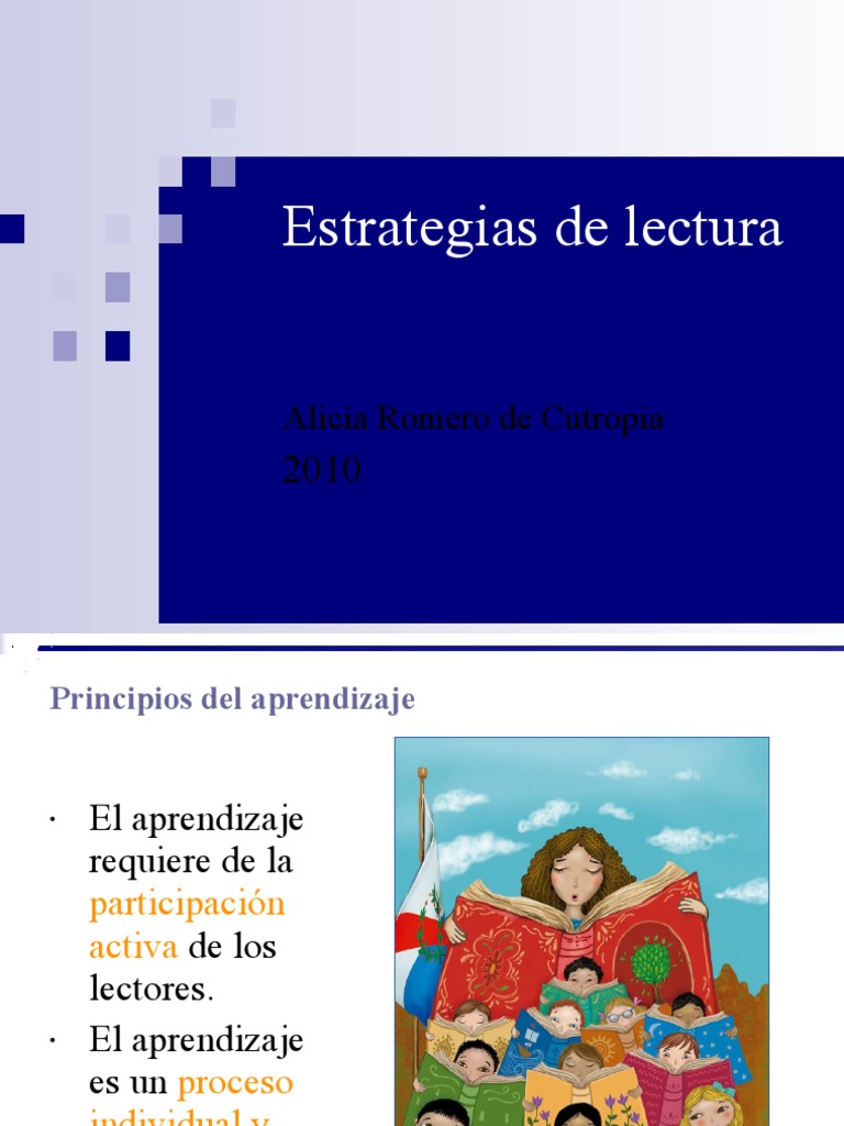 Las Estrategias de Lectura | PDF | Papel | Aprendizaje