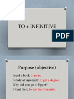 To+ Infinitive