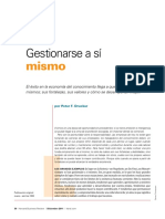 Artículo Gestionarse a Sí Mismo - Drucker