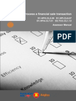 Process A Financial Sale Transaction: D1.HFO - CL2.05 D1.HFI - CL8.07 D1.HFA - CL7.01 D2.TCC - CL1.12 Assessor Manual