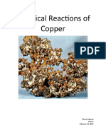 Chemical Reactions of Copper