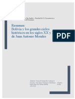 Resumen: Bolivia y Los Grandes Ciclos Históricos en Los Siglos XX y XXI de Juan Antonio Morales