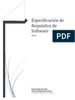 (2019) Especificación de Requisitos de Software Petic
