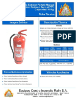 Ficha Extintor PQS ABC 10 70%