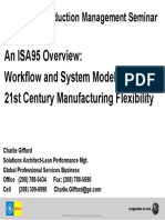 An ISA95 Overview: Workflow and System Modeling For 21st Century Manufacturing Flexibility