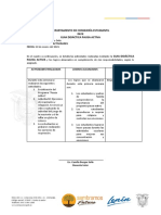 Informe Pausa Activa Tercero