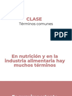 Clase Términos Comunes