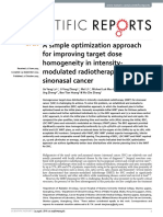 Radiotherapy For Sinonasal Cancer