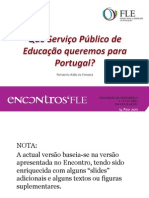 Que Serviço Público de Educação para Portugal