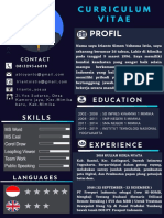 Dark Blue and Aquamarine Scientist Modern Resume