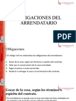 Obligaciones Del Arrendatario