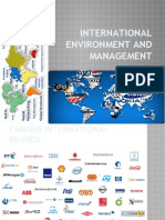 International Environment and Management
