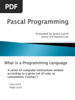 Pascal Programming