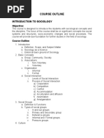 Course Outline of Soc HEC