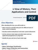 A Holistic View of Motors, Their Applications and Control: Technical Training For Embedded Control Engineers