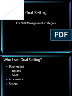 Goal Setting: For Self-Management Strategies