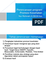 .Perencanaan Program Promosi Kesehatan