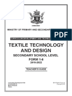 Textile Technology and Design Forms 1-6