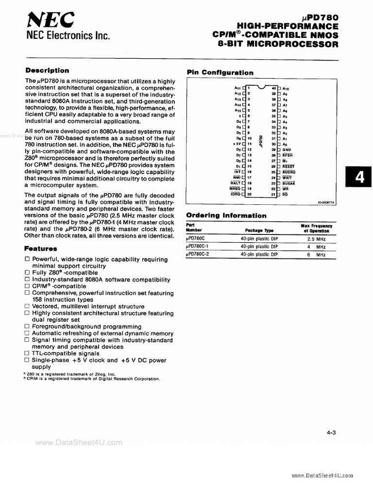 D780C Nec | PDF