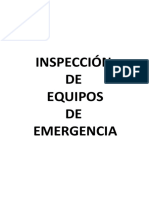 Inspección DE Equipos DE Emergencia