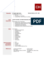 Resume Template - Chu Fue Her