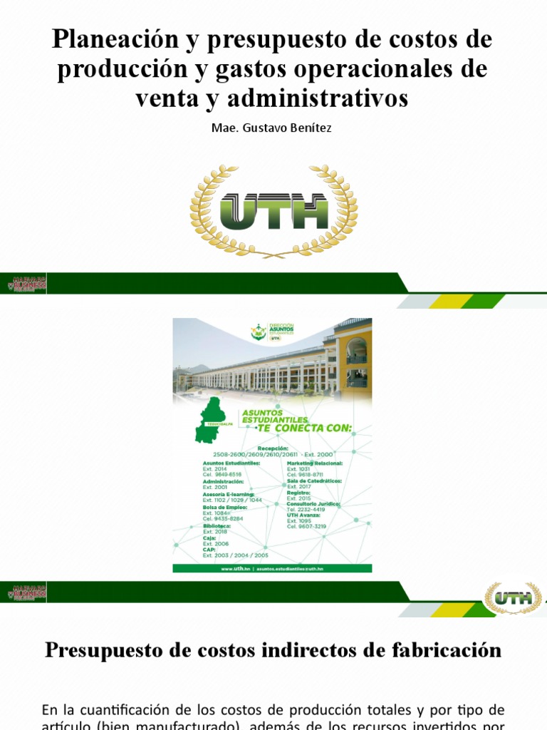 Presupuestos de Costos y Gastos Empresariales | PDF | Presupuesto ...