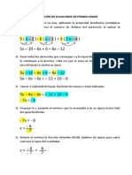 Resolución de Ecuaciones de Primer Grado