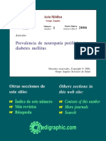 Prevalencia de Neuropatía Periférica en Diabetes Mellitus