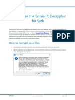 How To Use The Emsisoft Decryptor For Syrk