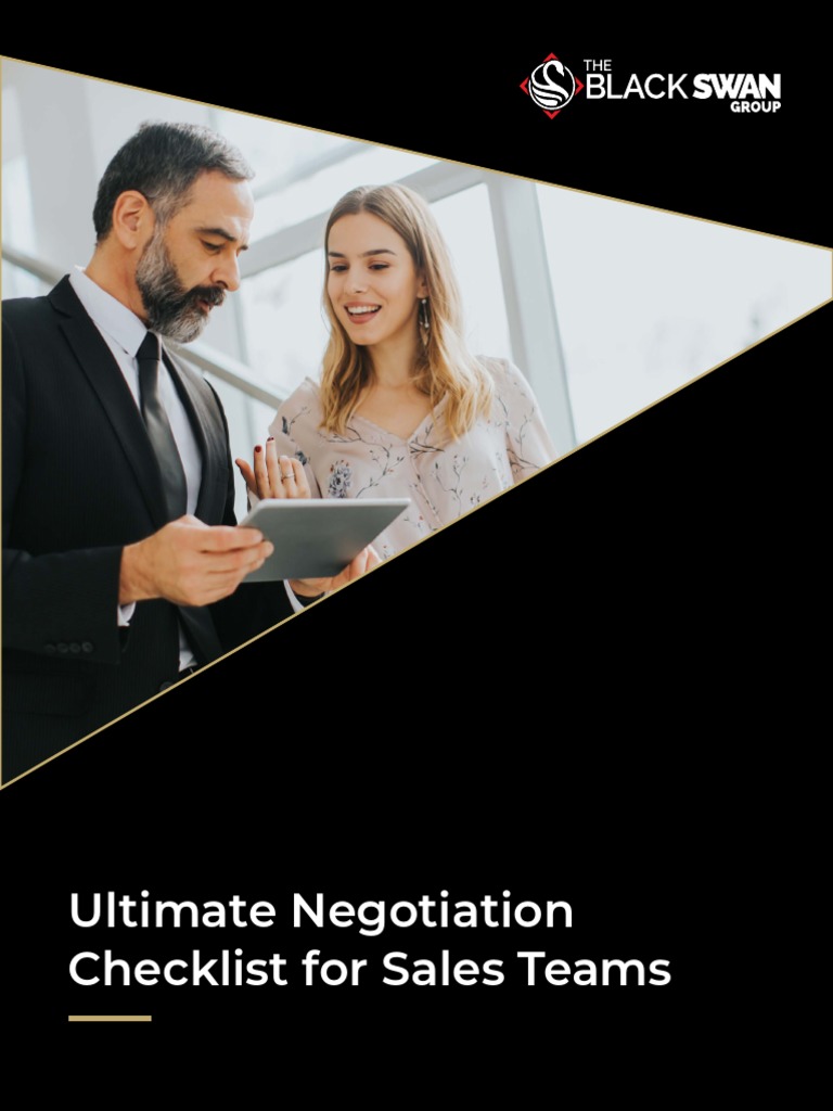 Ultimate Negotiation Checklist for Sales | PDF | Business
