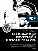 Criterios para La Observación Electoral OEA