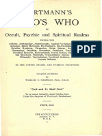 1925 Hartmann Whos Who in Occult Psychic and Spiritual Realms R