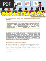 Qué Diferencia Existe Entre Capacitación y Desarrollo de Personal | PDF ...