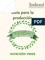 Guía para La Producción Espirulina, Nutrición Verde