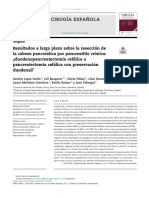 Resultados a Largo Plazo Sobre La Resección de La Cabeza Pancreatica Por Pancreatitis Cronica