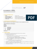 Actividad Calificada - : EF Examen Final