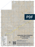 Peta Jalur Pendakian Gunung Rantemario Latimojong