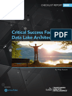 Critical Success Factors For Data Lake Architecture: Checklist Report
