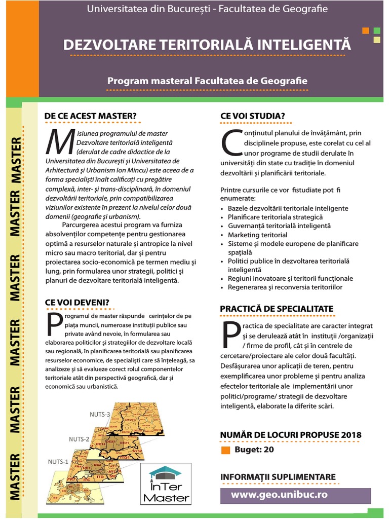 Prezentare Program Master Dti | PDF