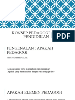 Concept of Pedagogi Kuliah 1