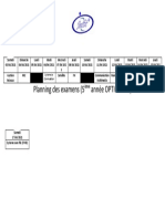 Planning Examens