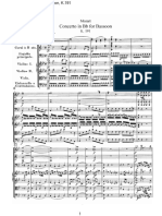 Mozart W.a.bassoo Concerto in B-Dur K - 191 Score