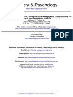 Theory & Psychology: Method in Postmodern Science Mathematics, Measurement, Metaphor and Metaphysics I: Implications For