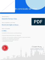 Certificado English - Alexandre Teles