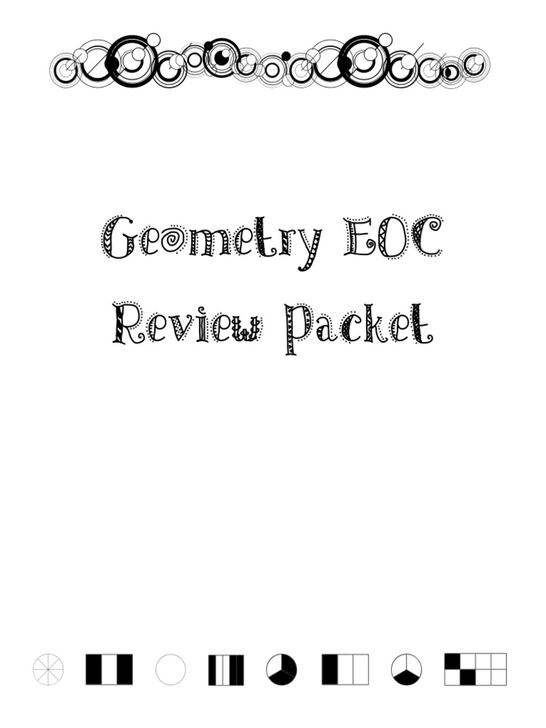 Geometry EOC Review Packet PDF Trigonometric Functions Triangle