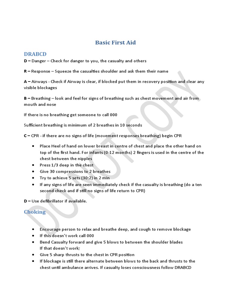 Basic First Aid | PDF | Clinical Medicine | Medical Treatments