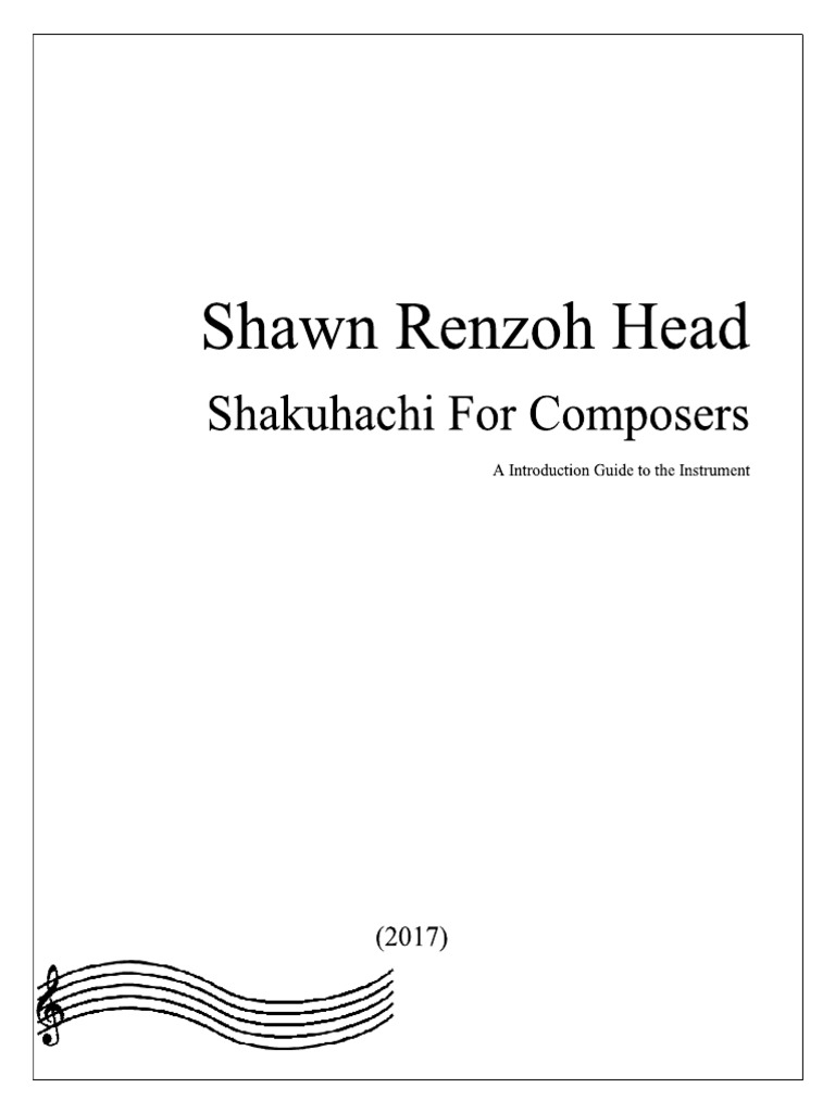Shakuhachi For Composers FINAL PDF