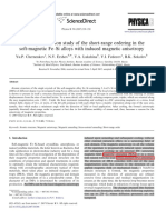 An X-Ray Diffraction Study of The Short-Range Ordering in The